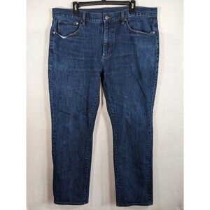 Brooks Brothers Jeans Straight Fit Size 40x32 Denim Dark Wash Blue